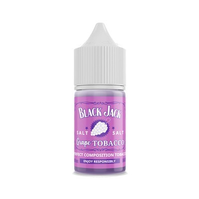 Жидкость Black Jack SALT - GRAPE TOBACCO (Lights) 30 мл (20 мг)